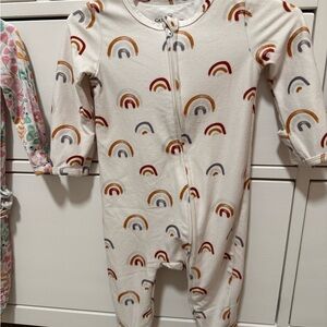 Caden Lane Cannon’s Earthy Rainbow Baby Footie